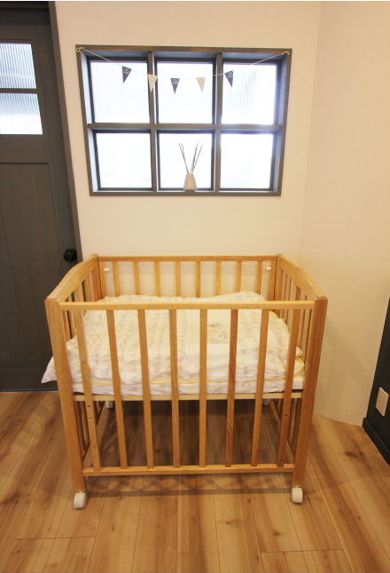 貸し出すベビーベッド