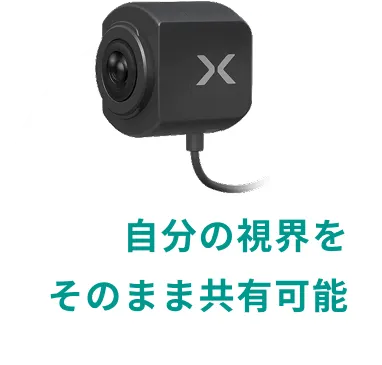 自分の視界をそのまま共有可能